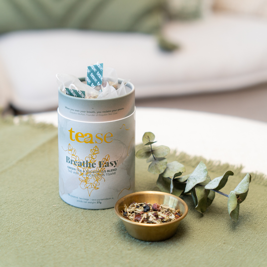 Breathe Easy Te - Grønn Te med Eukalyptus og Blåbær